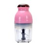 Processador Moedor Elétrico para Alimentos e Legumes 600ml:rosa - 1