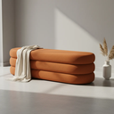 Ver imagem 7 de Banco Recamier Puff Cookie Baú 110 Cm - Zahav Estofados:terra Cota