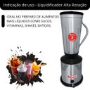 Ver imagem 4 de Liquidificador Industrial Alta Rotação 18000rpm 2l 220v - Vitalex