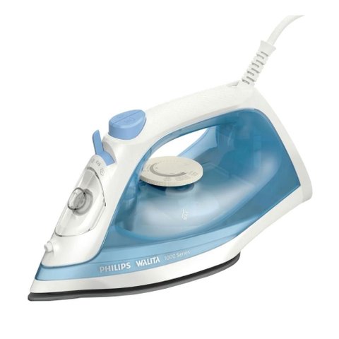 Ferro de Passar Roupa a Vapor - 127V - 1200W - Branco e Azul - Philips Walita Serie 1000