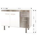 Ver imagem 4 de Gabinete para Pia 3 Portas 1 Gaveta Parma Bonatto