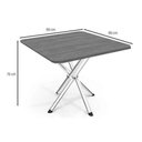 Ver imagem 4 de Conjunto: Mesa Sala Jantar Volga C/ Tampo de Madeira 90cm e 4 Cadeiras Portugal Cromado/nogueira -