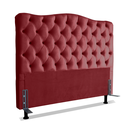 Ver imagem 1 de Cabeceira para Cama Box Casal 1,4 m Realeza:Suede Marsala