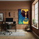 Ver imagem 2 de Quadro Decorativo Oxum - Orixá Das Riquezas - 70x50cm:moldura Preta
