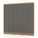 Ver imagem 1 de Guarda Roupa 6 Portas Canadá 10087 Nature Alasca Vila Rica