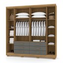 Ver imagem 3 de Guarda Roupa 6 Portas Canadá 10087 Nature Alasca Vila Rica