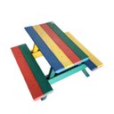 Ver imagem 2 de Mesa de Piquenique em Madeira Plástica Maciça Colorida 100% Reciclada 1m / Lc-06c