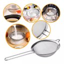 Ver imagem 5 de Kit Peneiras em aço inox 10, 12, 14 cm - Origina Line - Peneira Coador Inox Peneirinha - PANAMI