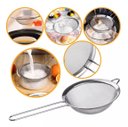 Ver imagem 5 de Kit Peneiras em aço inox 10, 12, 14 cm - Origina Line - Peneira Coador Inox Peneirinha - PANAMI