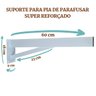 Suporte para Pia Parafusar Super Reforçado 60cm 1un Granito - 2