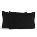 Ver imagem 1 de Kit Portas Travesseiros Silver Percal 180 Fios 50cm X 70cm 2 Peças - Preto