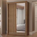 Ver imagem 1 de Guarda-roupa Solteiro 2 Portas de Correr com Espelho 2 Gavetas Rustic Vivare Madesa Rustic