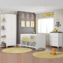 Ver imagem 1 de Quarto Infantil Berço, Cômoda e Guarda Roupa Gutti Móveis Estrela