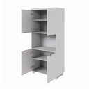 Ver imagem 4 de Armário Alto Estante para Escritório com 4 Portas e Prateleiras 80 x 45 x 160 cm F5 Office