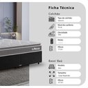 Ver imagem 2 de Cama Box Casal Bipartido Preto + Colchão Life D33 Pillow Top Cinza 56x138x188cm - e-Shop Casa