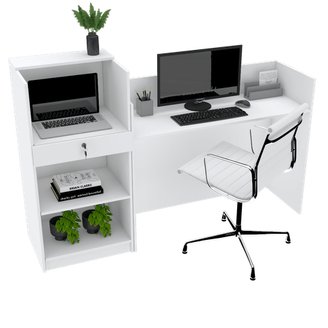 BALCÃO CAIXA RECEPÇÃO M529.B (LOJA, ATENDIMENTO) MUNDI MOVEIS