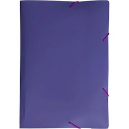 Pasta Aba Elástica Plástica A4 Full Color Roxa Pct.c/10 - 1