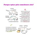 Ver imagem 3 de Comedouro Alto Duplo em Inox Pet para Gatos Ração Agua - Vermelho