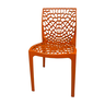 Conjunto Mesa Flex com 4 Cadeiras Gruvyer Terracota Sala Jantar Restaurante Sorveteria Cafeteria - 4