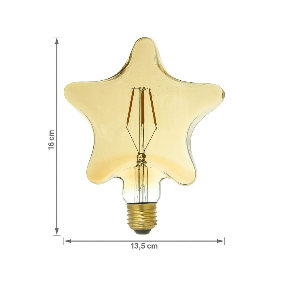 Lâmpada de Filamento Led 4w 2200k Estrela E27 Bivolt Gmh - 4