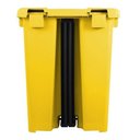 Ver imagem 3 de Cesto Plástico Quadrado Com Pedal Plástico 30l:Vermelho