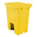 Ver imagem 2 de Cesto Plástico Quadrado Com Pedal Plástico 30l:Vermelho