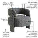 Ver imagem 4 de Poltrona Decorativa Lume Pes Madeira Linho Tcs 718 Moll