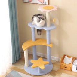 Arranhador Para Gatos Árvore de Gatos Pet Multi Níveis Casinha Brinquedo Pet Genuinos Arranhador Pet - 1