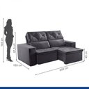 Ver imagem 2 de Sofá Recife 3 Lugares Retrátil e Reclinável 205cm com Molas Yescasa