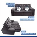 Ver imagem 5 de Sofá Recife 3 Lugares Retrátil e Reclinável 205cm com Molas Yescasa