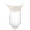 Ver imagem 3 de Cúpula Manga Kennedy P/lampião Retrô de Vidro Branco Brilho