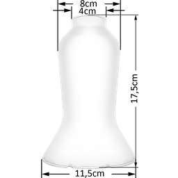 Cúpula Manga Kennedy P/lampião Retrô de Vidro Branco Brilho - 2