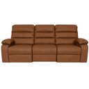 Ver imagem 3 de Poltrona do Papai Reclinável Cinema 3 Lugares 233cm Manila K01 Couríssimo Camel - Lyam Decor