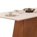 Ver imagem 3 de Mesa de Jantar Retangular Dulce 180x90cm Freijó Off White Dj Móveis