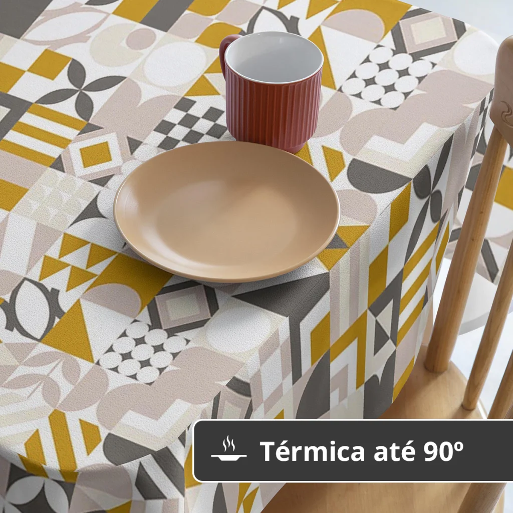 Ver imagem 3 de Toalha Mesa Plástica Térmica Flow 4 Lugares 1,40