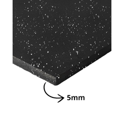 Tapete Emborrachado para Academia Playgroud Crossfit Pisos em Geral 1m X 1,25m X 5mm Retapol Preto C - 3