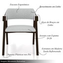 Ver imagem 6 de Kit 4 Cadeiras Sala de Jantar e Jogos Carteados Madeira Maciça Poker Linho Cinza-capuccino G42 -