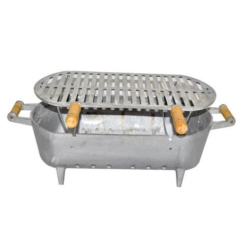 Churrasqueira Alumínio Fundido Grosso sem Tampa e Suporte