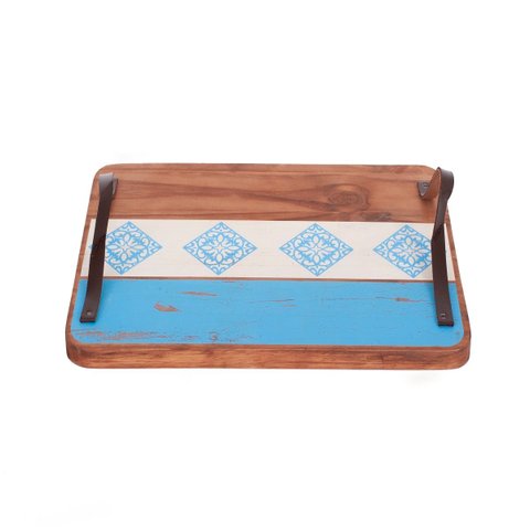 Bandeja Grande Decorativa 3 Faixas para Servir Frios Petisco