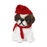 Figura Natalina Mini Shih-tzu de Resina Bravadecor - 1