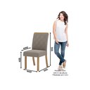 Ver imagem 5 de Conjunto Sala de Jantar 4 Cadeiras Rafaela Espresso Móveis