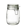 Pote Hermético Vidro Premium Redondo com Trava 1 Litro - Yangzi - 1