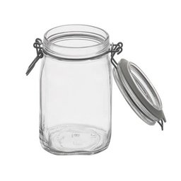 Pote Hermético Vidro Premium Redondo com Trava 1 Litro - Yangzi - 3