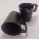 Ver imagem 4 de Caneca Escolar 250ml Plástica Xícara Preta Água Café Achocolatado Coza Empilhável Casual Avulsa