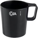 Ver imagem 1 de Caneca Escolar 250ml Plástica Xícara Preta Água Café Achocolatado Coza Empilhável Casual Avulsa