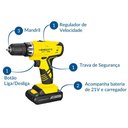 Ver imagem 2 de Furadeira e Parafusadeira a Bateria Mpb-21 21v Menegotti 18+1 Posições de Torque Acompanha Bateria