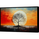 Ver imagem 1 de Quadro Decorativo Abstrato Canvas Moldura Premium Filete Árvore Cores Gg