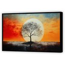 Ver imagem 5 de Quadro Decorativo Abstrato Canvas Moldura Premium Filete Árvore Cores Gg