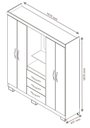 Ver imagem 6 de Guarda-Roupa 4 Portas Huntano Branco - MoveisAqui