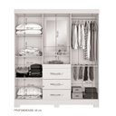 Ver imagem 5 de Guarda-Roupa 4 Portas Huntano Branco - MoveisAqui